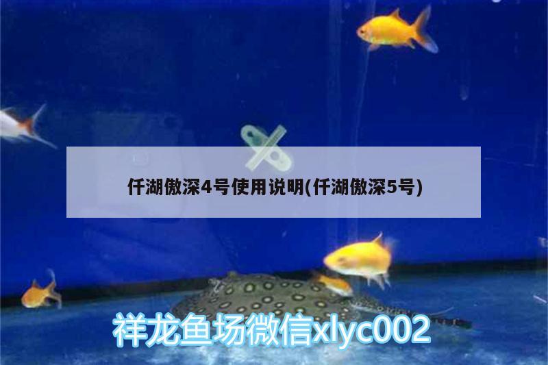 仟湖傲深4號(hào)使用說明(仟湖傲深5號(hào)) 仟湖