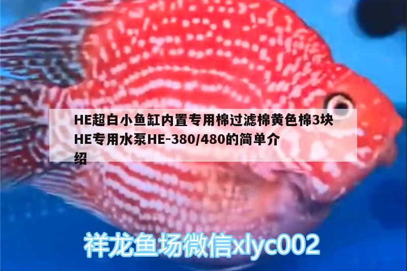 HE超白小魚缸內(nèi)置專用棉過(guò)濾棉黃色棉3塊HE專用水泵HE-380/480的簡(jiǎn)單介紹