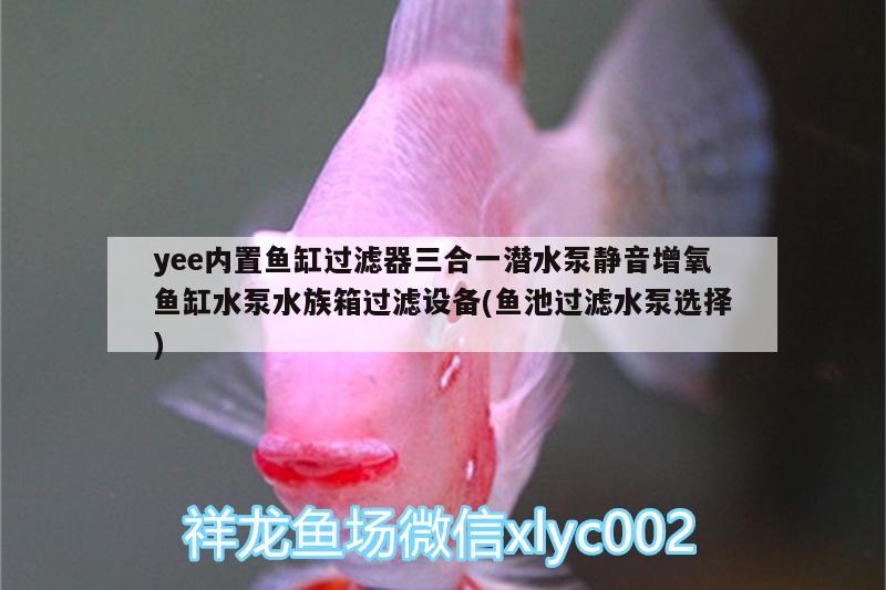 yee內(nèi)置魚缸過濾器三合一潛水泵靜音增氧魚缸水泵水族箱過濾設(shè)備(魚池過濾水泵選擇)