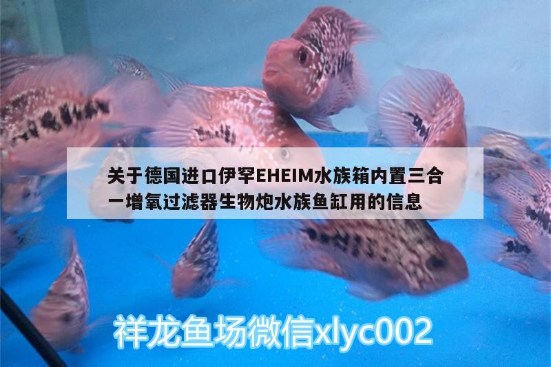 關(guān)于德國進口伊罕EHEIM水族箱內(nèi)置三合一增氧過濾器生物炮水族魚缸用的信息