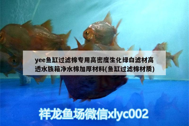 yee魚缸過濾棉專用高密度生化綠白濾材高透水族箱凈水棉加厚材料(魚缸過濾棉材質(zhì))