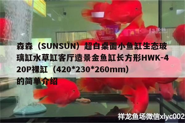 森森（SUNSUN）超白桌面小魚(yú)缸生態(tài)玻璃缸水草缸客廳造景金魚(yú)缸長(zhǎng)方形HWK-420P裸缸（420*230*260mm）的簡(jiǎn)單介紹