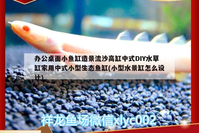 辦公桌面小魚缸造景流沙高缸中式DIY水草缸家用中式小型生態(tài)魚缸(小型水景缸怎么設(shè)計(jì))