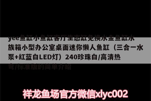 yee魚缸小魚缸客廳生態(tài)缸免換水金魚缸水族箱小型辦公室桌面迷你懶人魚缸（三合一水泵+紅藍(lán)白LED燈）240珍珠白/高清熱彎/標(biāo)準(zhǔn)版的簡單介紹