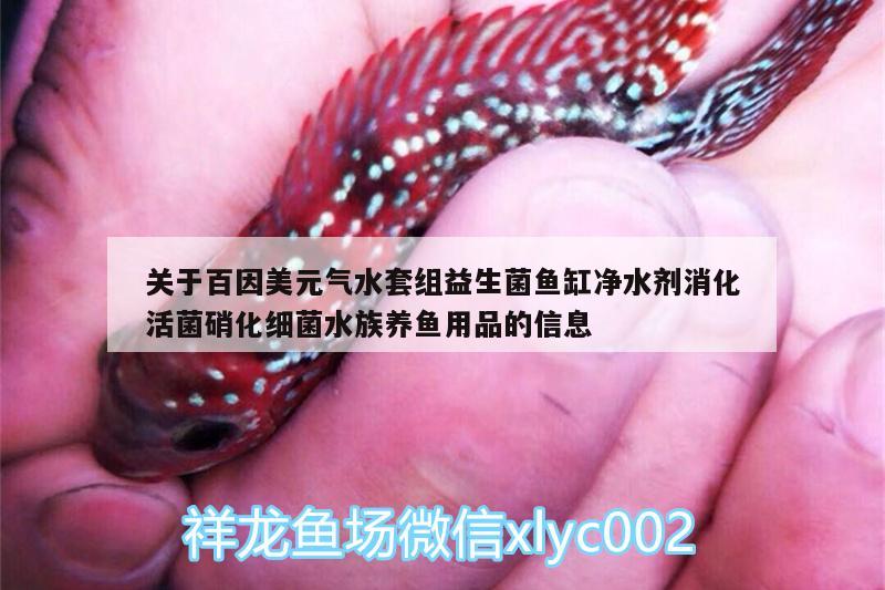 關(guān)于百因美元?dú)馑捉M益生菌魚缸凈水劑消化活菌硝化細(xì)菌水族養(yǎng)魚用品的信息 硝化細(xì)菌