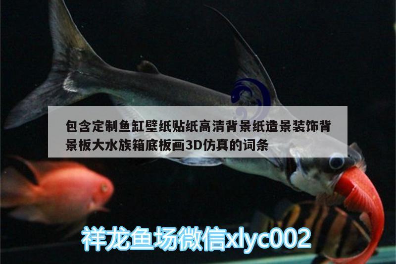 包含定制魚缸壁紙貼紙高清背景紙?jiān)炀把b飾背景板大水族箱底板畫3D仿真的詞條