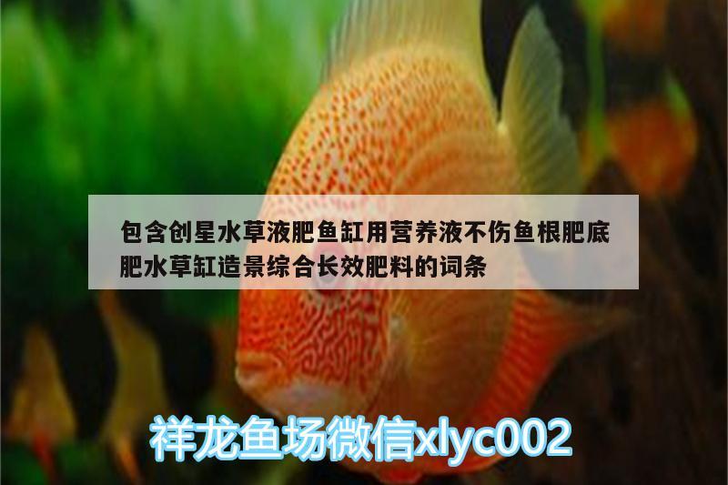 包含創(chuàng)星水草液肥魚(yú)缸用營(yíng)養(yǎng)液不傷魚(yú)根肥底肥水草缸造景綜合長(zhǎng)效肥料的詞條 肥料