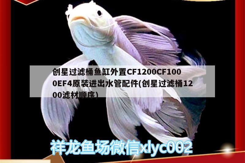 創(chuàng)星過(guò)濾桶魚(yú)缸外置CF1200CF1000EF4原裝進(jìn)出水管配件(創(chuàng)星過(guò)濾桶1200濾材順序) 廣州水族器材濾材批發(fā)市場(chǎng)