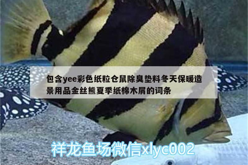 包含yee彩色紙粒倉鼠除臭墊料冬天保暖造景用品金絲熊夏季紙棉木屑的詞條 yee