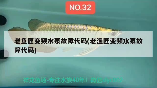 老魚匠變頻水泵故障代碼(老漁匠變頻水泵故障代碼) 老魚匠