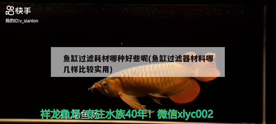 魚缸過濾耗材哪種好些呢(魚缸過濾器材料哪幾樣比較實用)