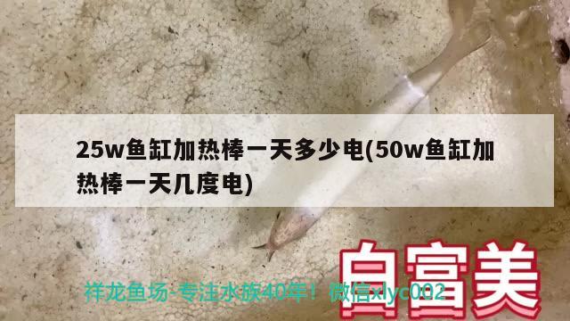 25w魚缸加熱棒一天多少電(50w魚缸加熱棒一天幾度電) 巴西亞魚