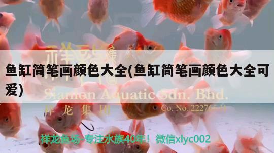 魚缸簡筆畫顏色大全(魚缸簡筆畫顏色大全可愛)