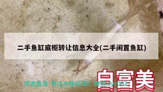 二手魚缸底柜轉(zhuǎn)讓信息大全(二手閑置魚缸)