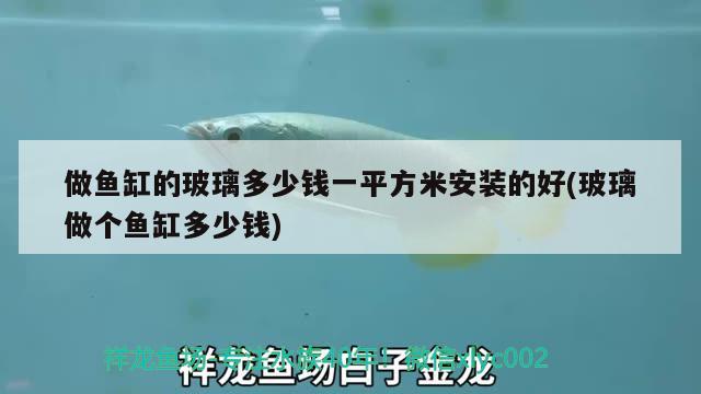 做魚缸的玻璃多少錢一平方米安裝的好(玻璃做個(gè)魚缸多少錢) 和尚魚