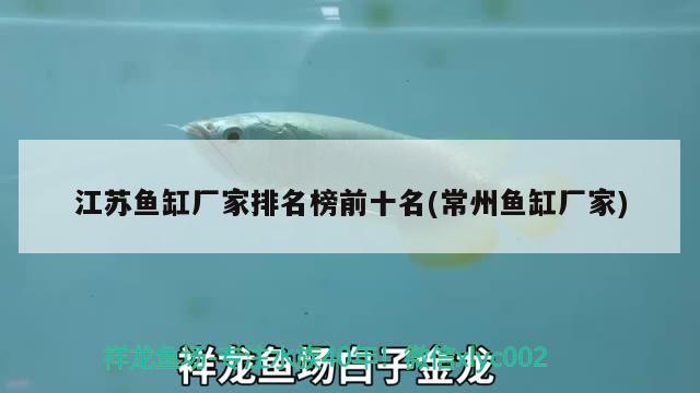 江蘇魚缸廠家排名榜前十名(常州魚缸廠家)