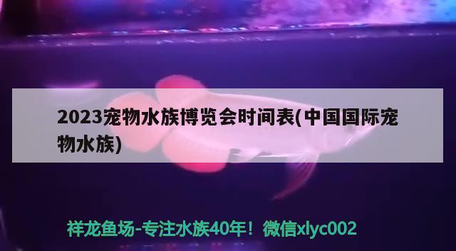 2023寵物水族博覽會時間表(中國國際寵物水族)