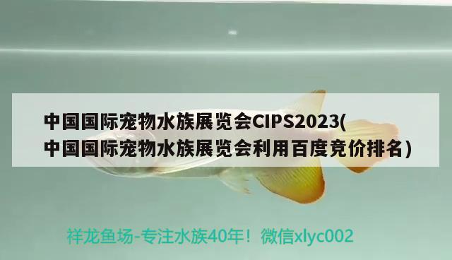 中國國際寵物水族展覽會(huì)CIPS2023(中國國際寵物水族展覽會(huì)利用百度競價(jià)排名) 水族展會(huì)