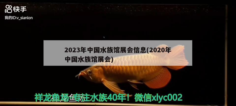 2023年中國(guó)水族館展會(huì)信息(2020年中國(guó)水族館展會(huì))