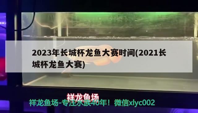 2023年長城杯龍魚大賽時間(2021長城杯龍魚大賽)