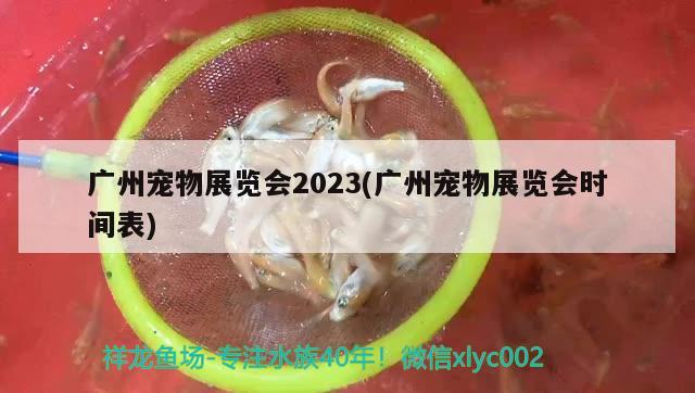 廣州寵物展覽會2023(廣州寵物展覽會時間表) 2025第29屆中國國際寵物水族展覽會CIPS（長城寵物展2025 CIPS）