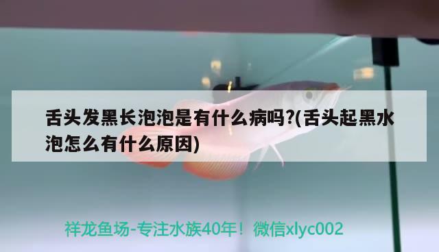 舌頭發(fā)黑長泡泡是有什么病嗎?(舌頭起黑水泡怎么有什么原因)