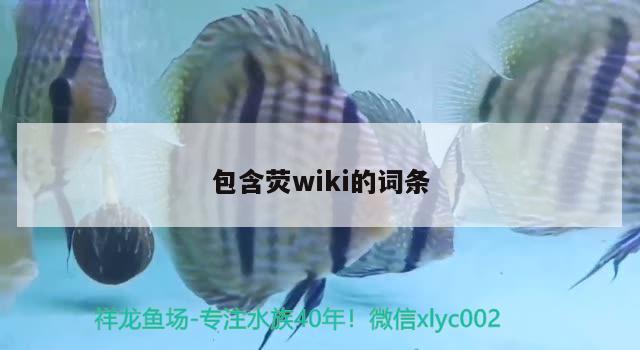 包含熒wiki的詞條 觀賞魚