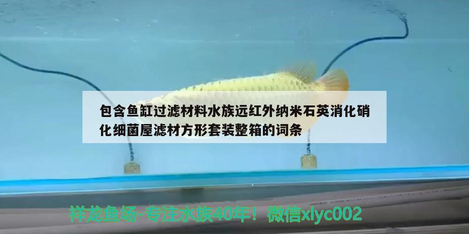 包含魚(yú)缸過(guò)濾材料水族遠(yuǎn)紅外納米石英消化硝化細(xì)菌屋濾材方形套裝整箱的詞條 硝化細(xì)菌