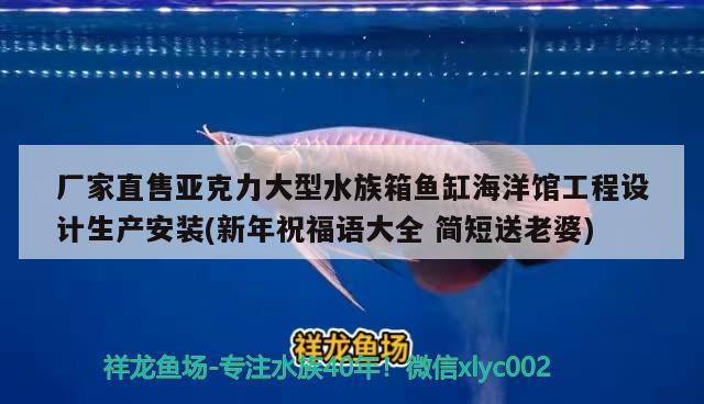 廠家直售亞克力大型水族箱魚缸海洋館工程設(shè)計(jì)生產(chǎn)安裝(新年祝福語(yǔ)大全簡(jiǎn)短送老婆)