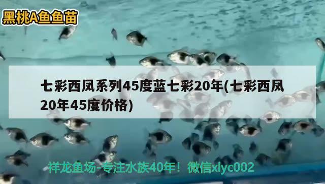 七彩西鳳系列45度藍(lán)七彩20年(七彩西鳳20年45度價(jià)格) 觀賞魚