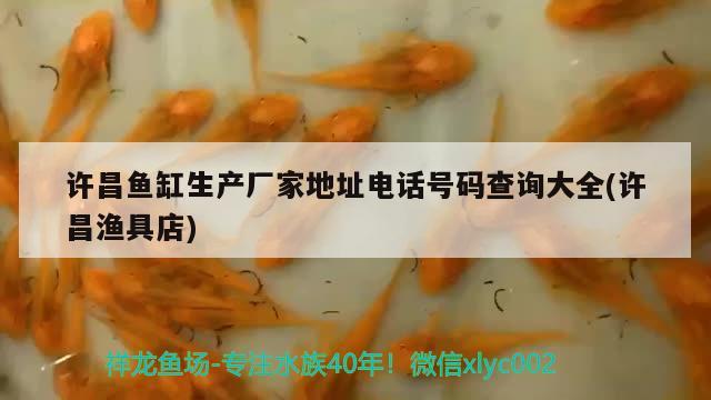 許昌魚缸生產(chǎn)廠家地址電話號碼查詢大全(許昌漁具店)