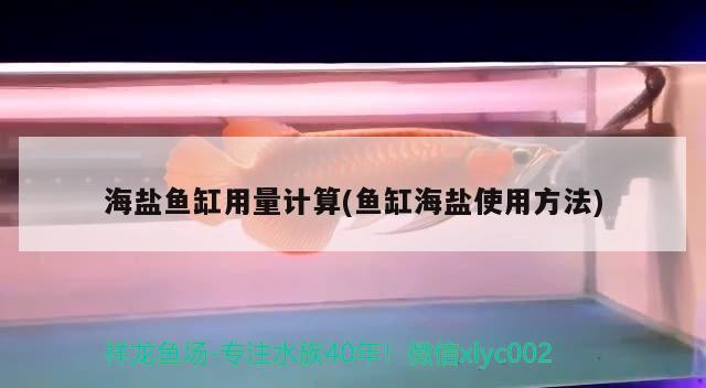 海鹽魚缸用量計算(魚缸海鹽使用方法)