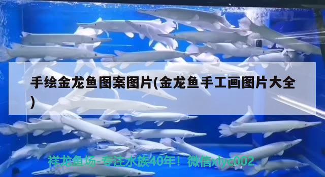 手繪金龍魚圖案圖片(金龍魚手工畫圖片大全) 魟魚百科